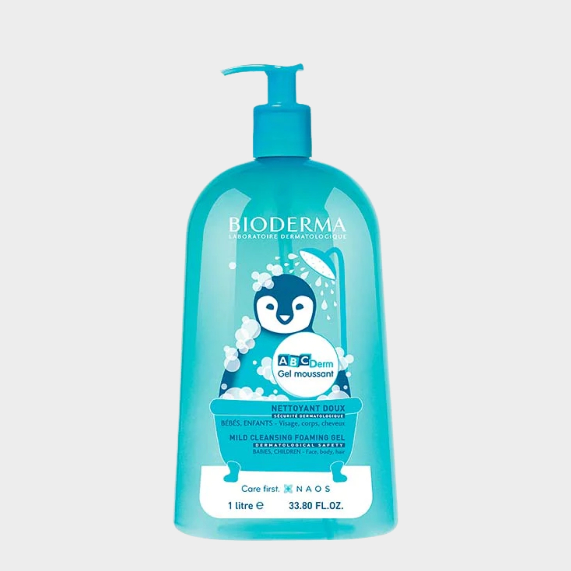 Gel de Limpeza Bebé & Criança Bioderma Abcderm Pele Normal a Seca 1 lt