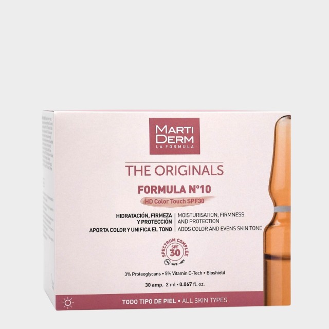 Ampolas MartiDerm Formula N10 SPF30 Hidratante & Uniformizante 30 un