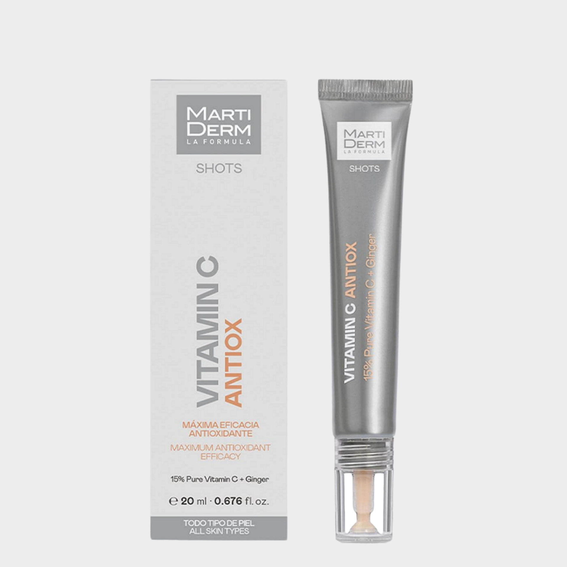 Concentrado Rosto MartiDerm Shot Vitamin C Antioxidante & Luminosidade Bálsamo 20 ml