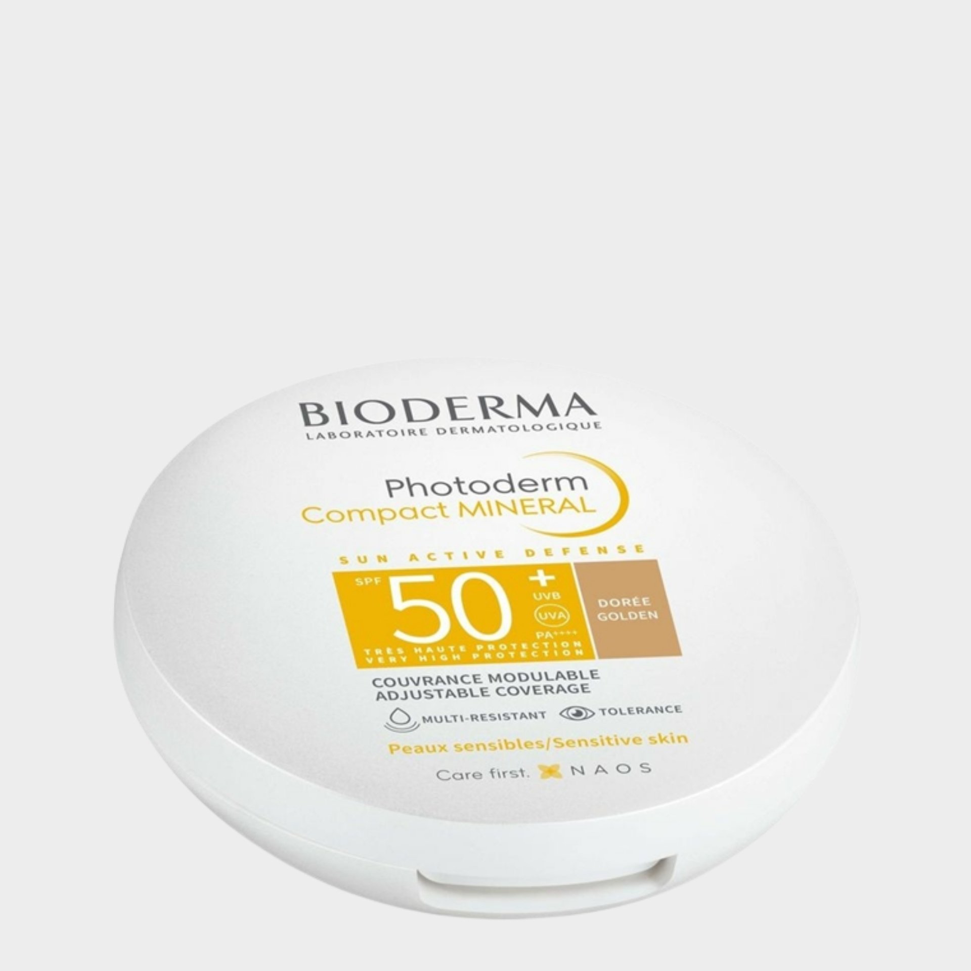 Protetor Solar Rosto Bioderma Photoderm Compact Tom Dourado SPF 50+ 10 gr