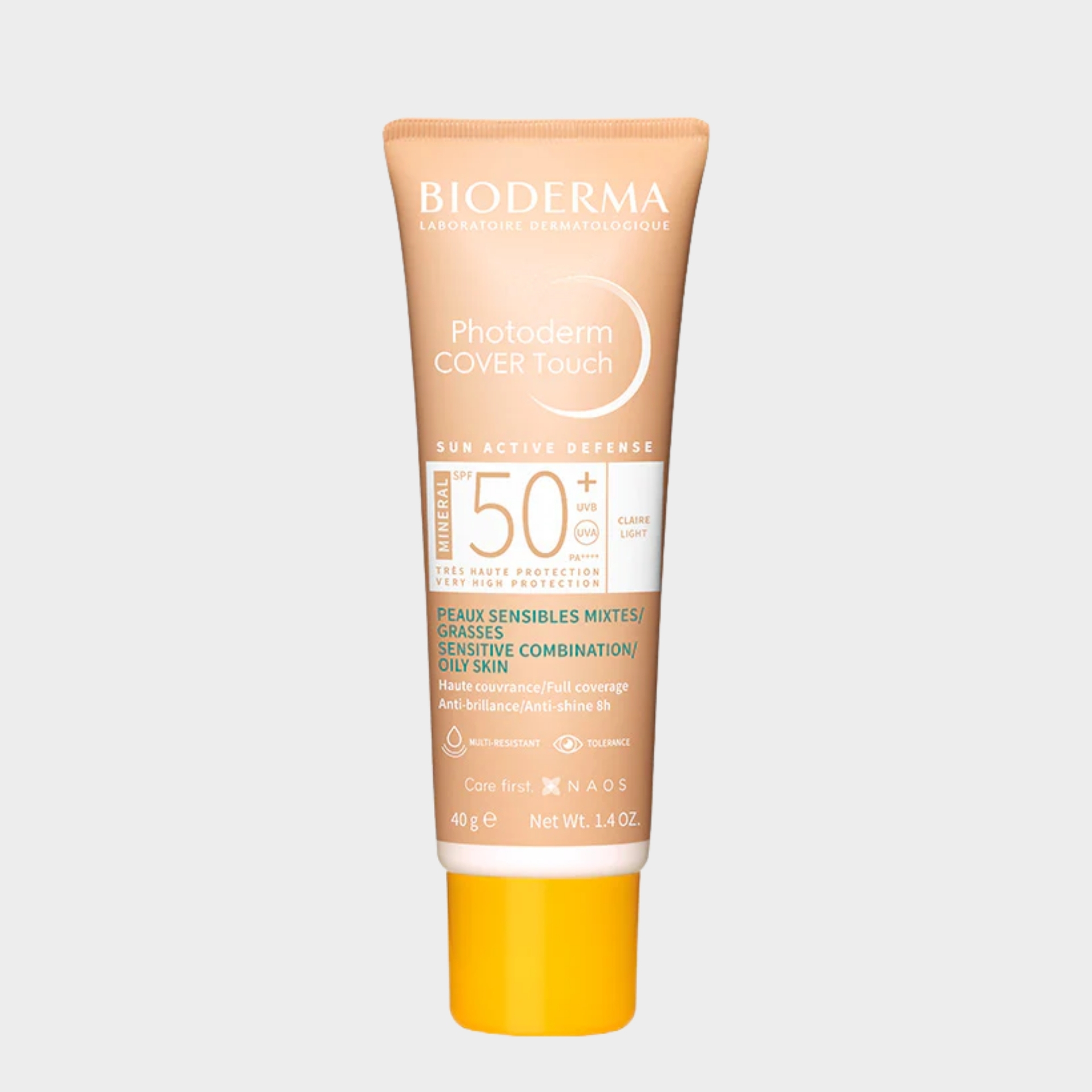Protetor Solar Rosto Bioderma Photoderm Cover Touch Tom Muito Claro SPF50 40 ml