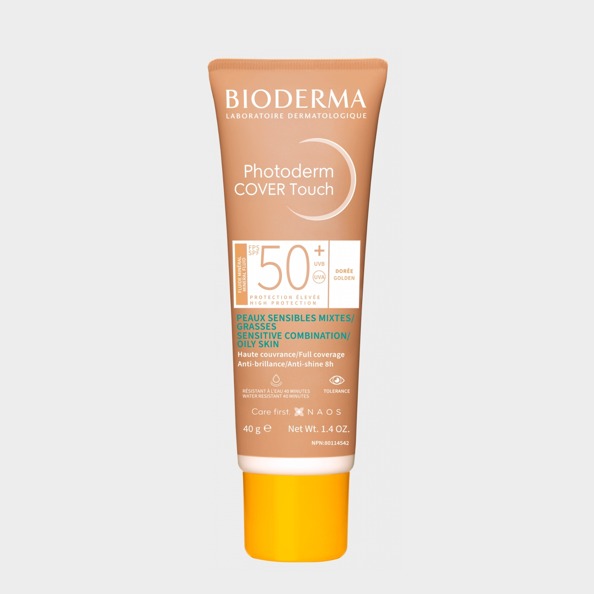 Protetor Solar Rosto Bioderma Photoderm Cover Touch Tom Bronze SPF50 40 ml