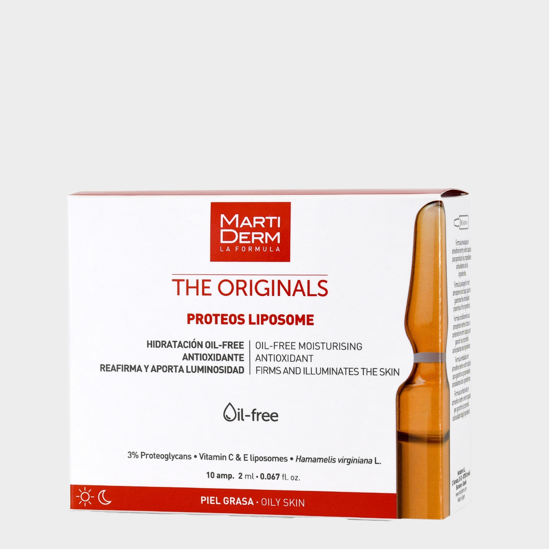 Ampolas Anti-Envelhecimento MartiDerm Originals Proteos Liposome Pele Oleosa 30 ampolas
