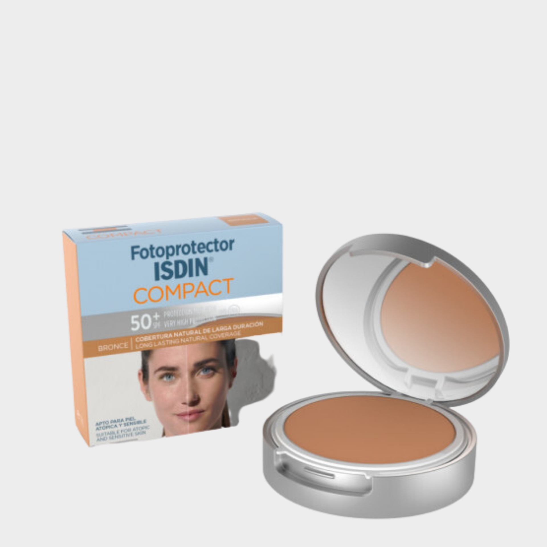 Protetor Solar Pó Compacto Isdin Fotoprotector Compact Bronze SPF50+ 10 g