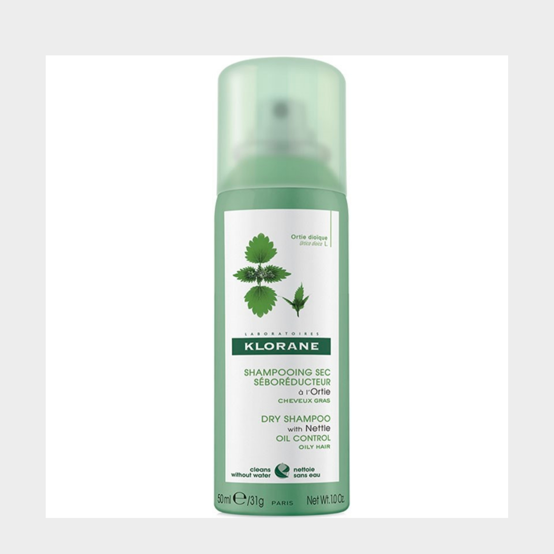 Champô Seco Klorane Capilar Ortiga Branca Cabelo Oleoso 50 ml