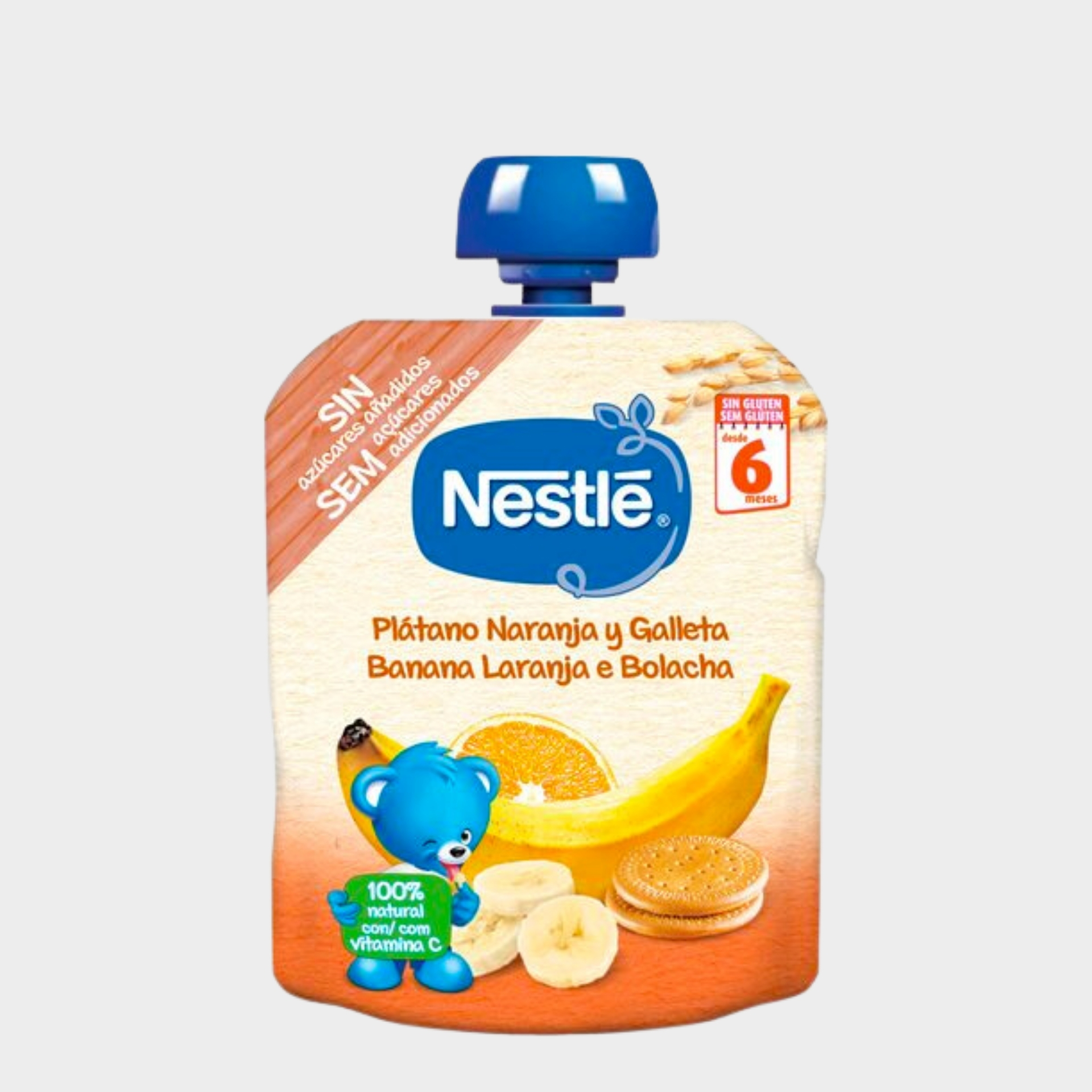 Fruta Para Bebé Nestlé Banana Laranja Bolacha +6 Meses 90 g