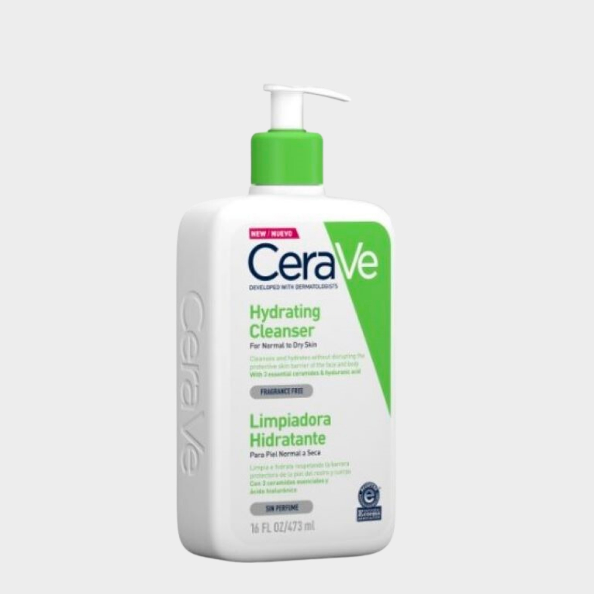 Creme Limpeza Facial Hidratante Cerave Pele Sensível Normal a Seca 473 ml