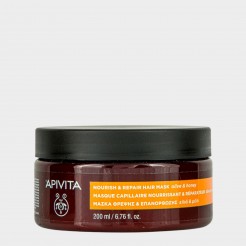 Mscara Capilar Nutritiva e Reparadora Apivita Intense Repair Cabelo Seco e Danificado 200 ml