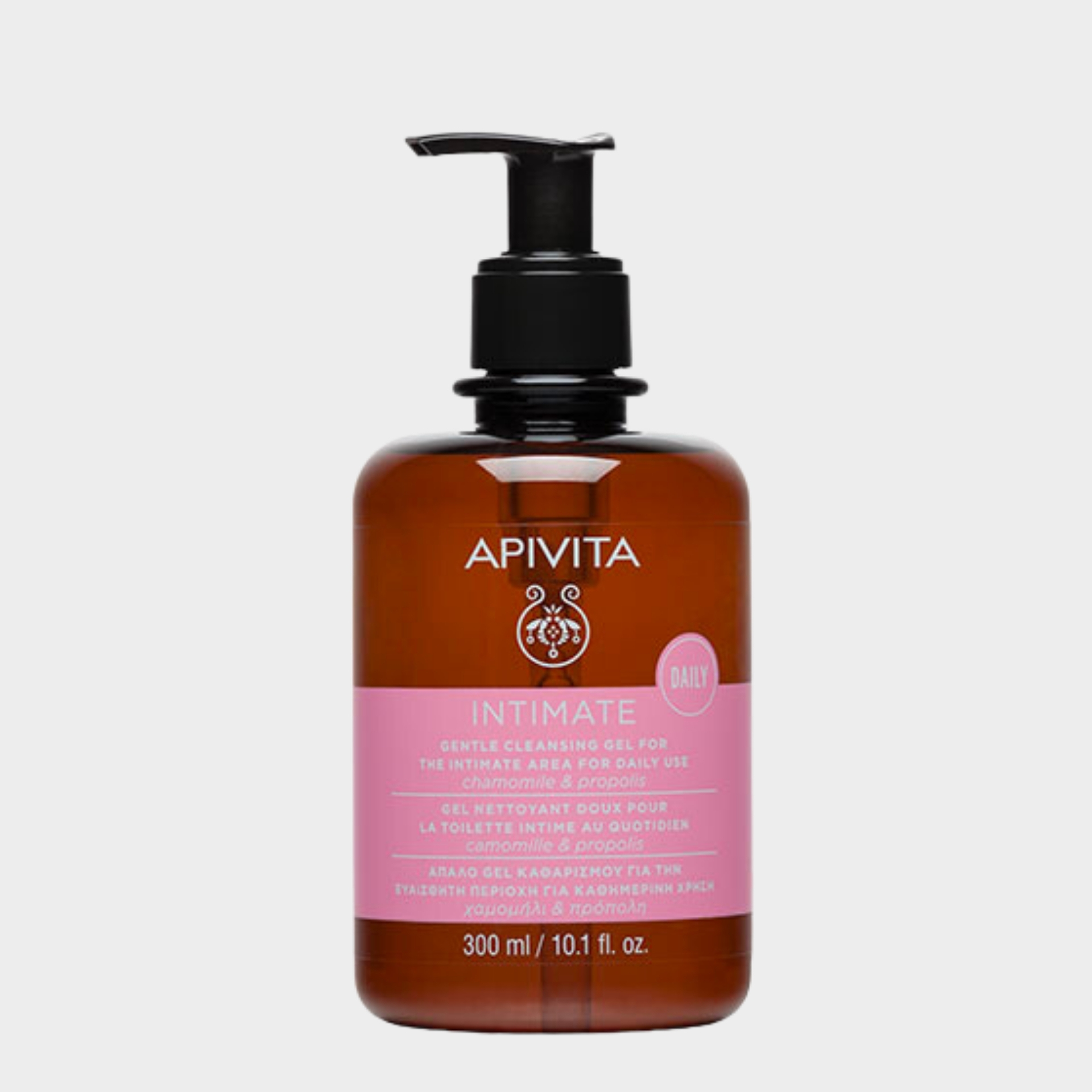 Gel de Limpeza Íntima Suave Apivita Uso Diário 300 ml