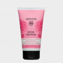 Creme Hidratante Corporal Apivita Rose Pepper Refirmante e Remodelante 150 ml