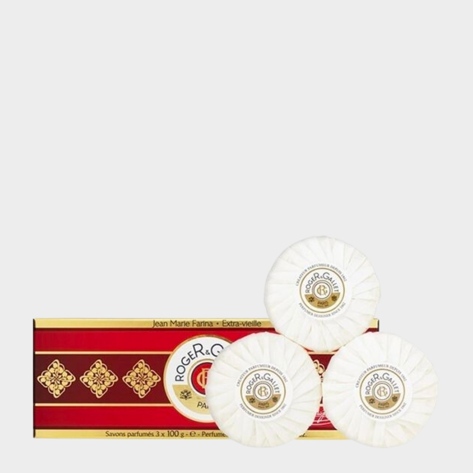 Sabonetes Perfumados Caixa de Viagem Roger & Gallet Jean-Marie Farina