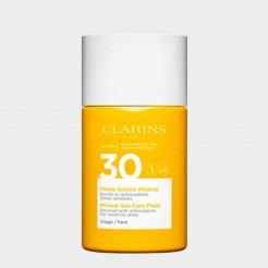 Protetor Solar Rosto Fluido Solar Mineral Clarins Fluide Solaire Minral Visage Zonas Sensveis SPF3