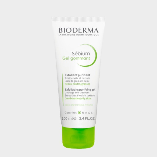 Gel Esfoliante Bioderma Sbium Gel Gommant Pele Mista Oleosa Tendncia Acneica 100 ml