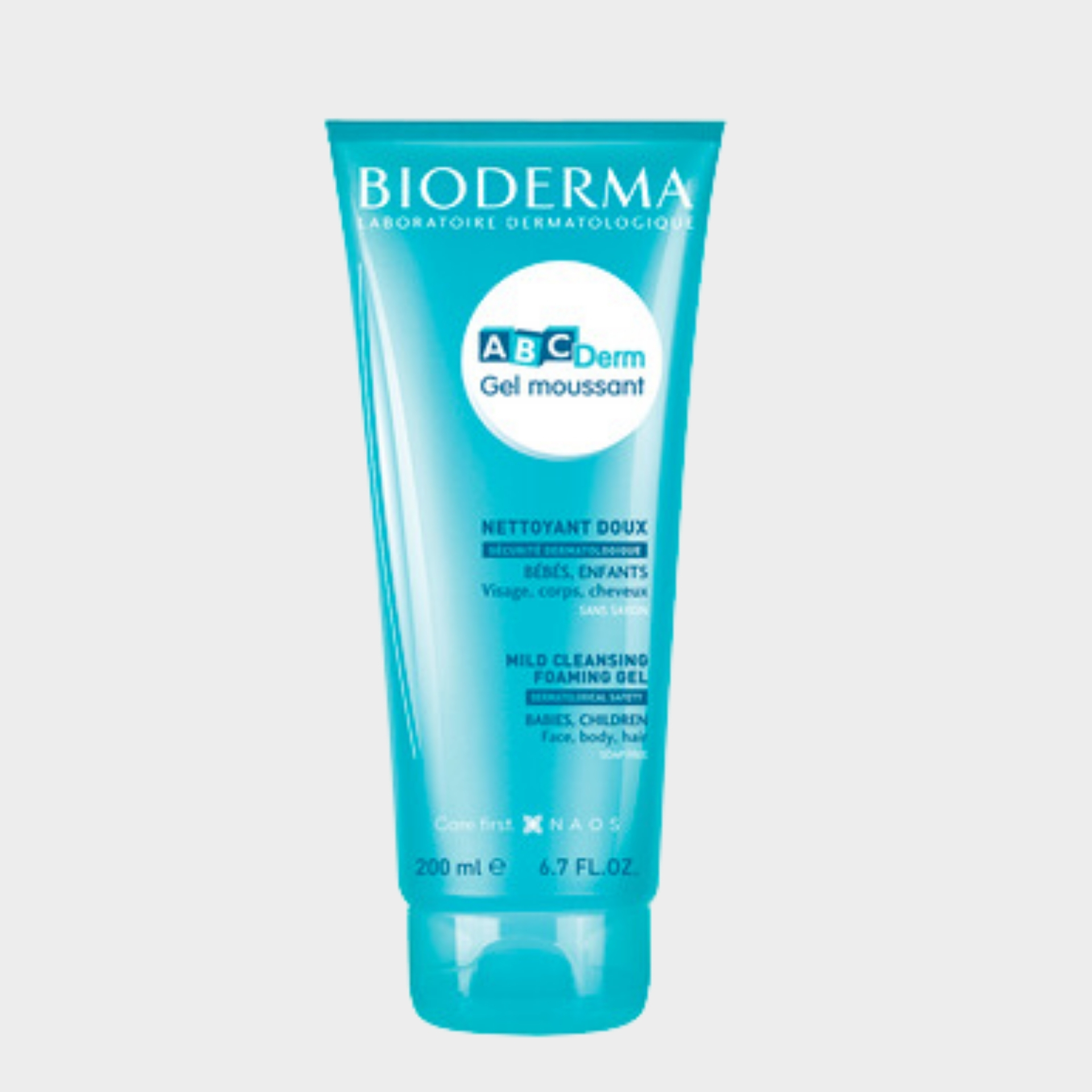 Gel Lavante Cabelo e Corpo Bébé e Criança Bioderma ABCDerm Gel Moussant 200 ml