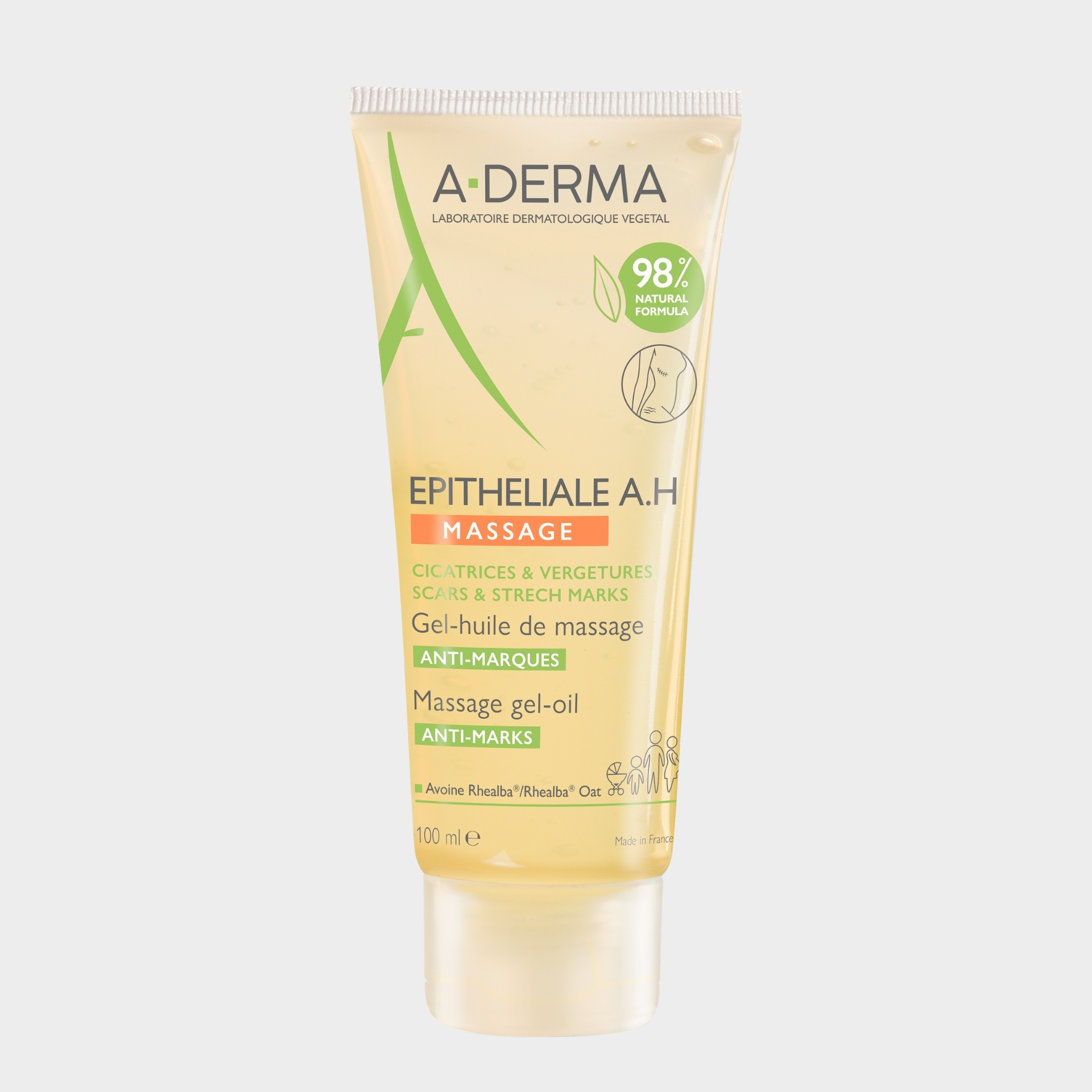 Gel-óleo Anti-marcas A-Derma Epitheliale A.H Duo Massagem Cicatrizes e Estrias 100 ml