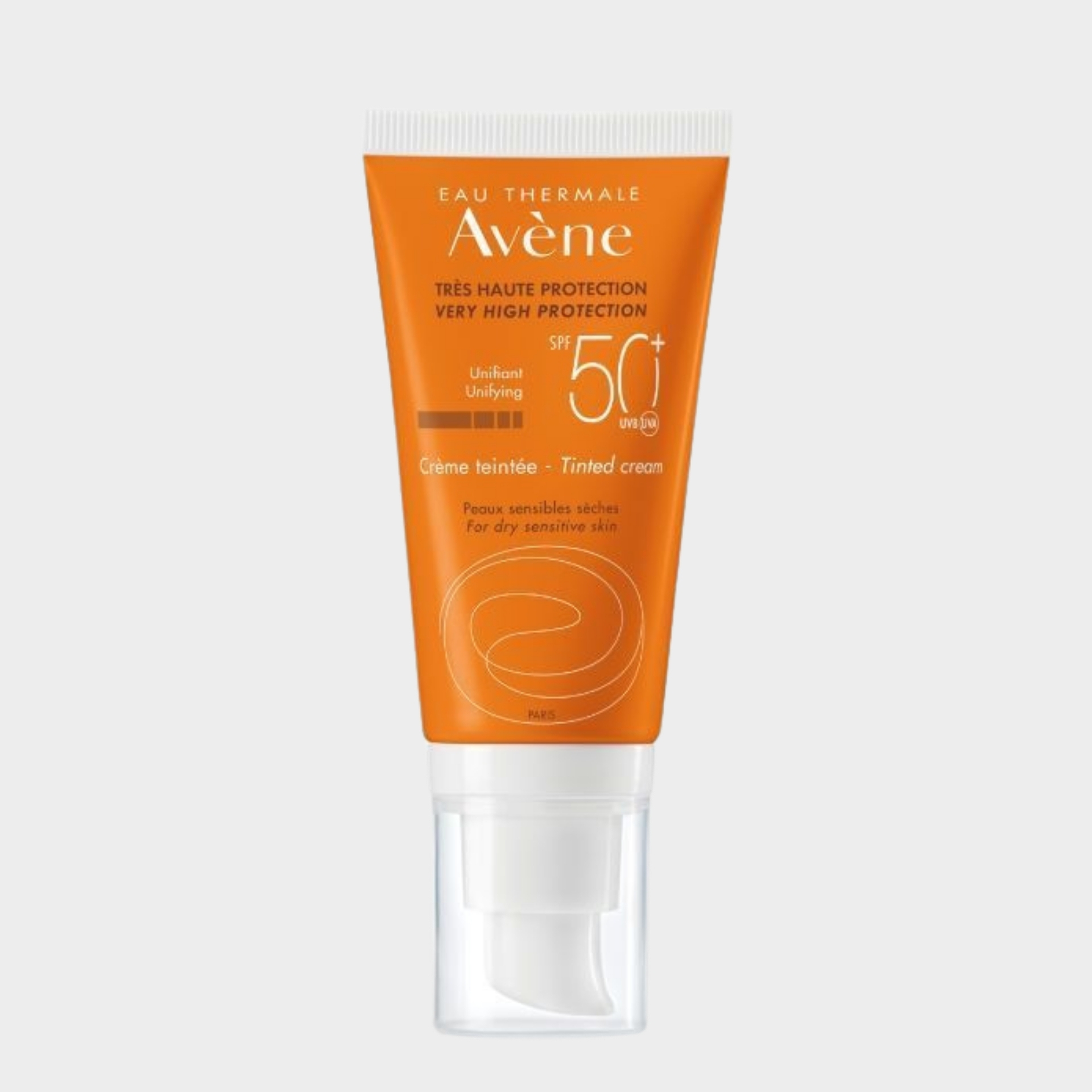 Protetor Solar Creme Rosto Avène SPF50+ Com Cor Pele Muito Clara e Hipersensível 50 ml