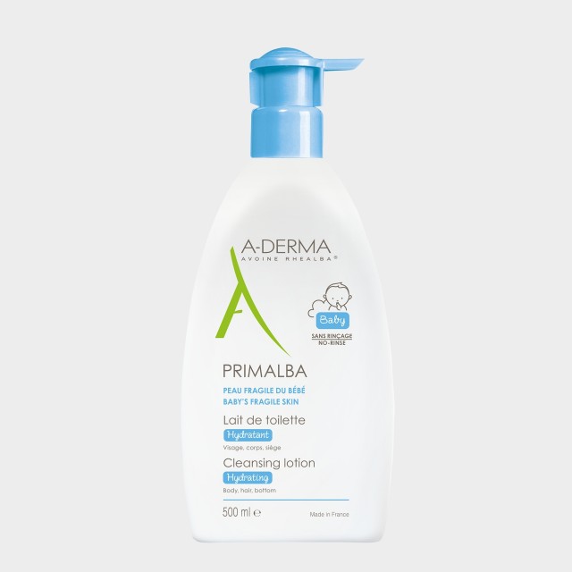 Leite Limpeza Hidratante A-Derma Primalba Leite Toilette Suave Bb 500 ml