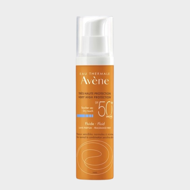 Protetor Solar Fluido Rosto Avne SPF50+ Sem Perfume Pele Muito Clara e Hipersensvel 50 ml