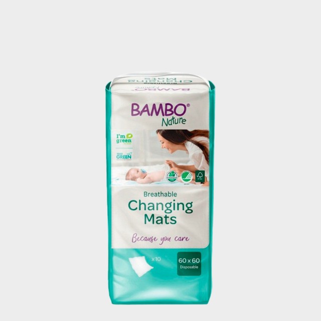 Tapete Muda-Fraldas Bambo Nature Descartvel 10 un