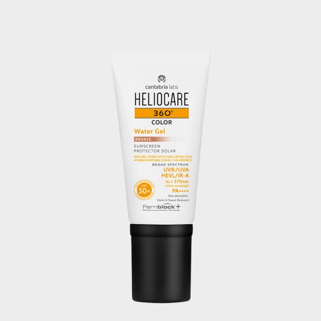 Protetor Solar Rosto Heliocare 360 Color Water Gel Tom Bronze SPF 50+ 50 ml