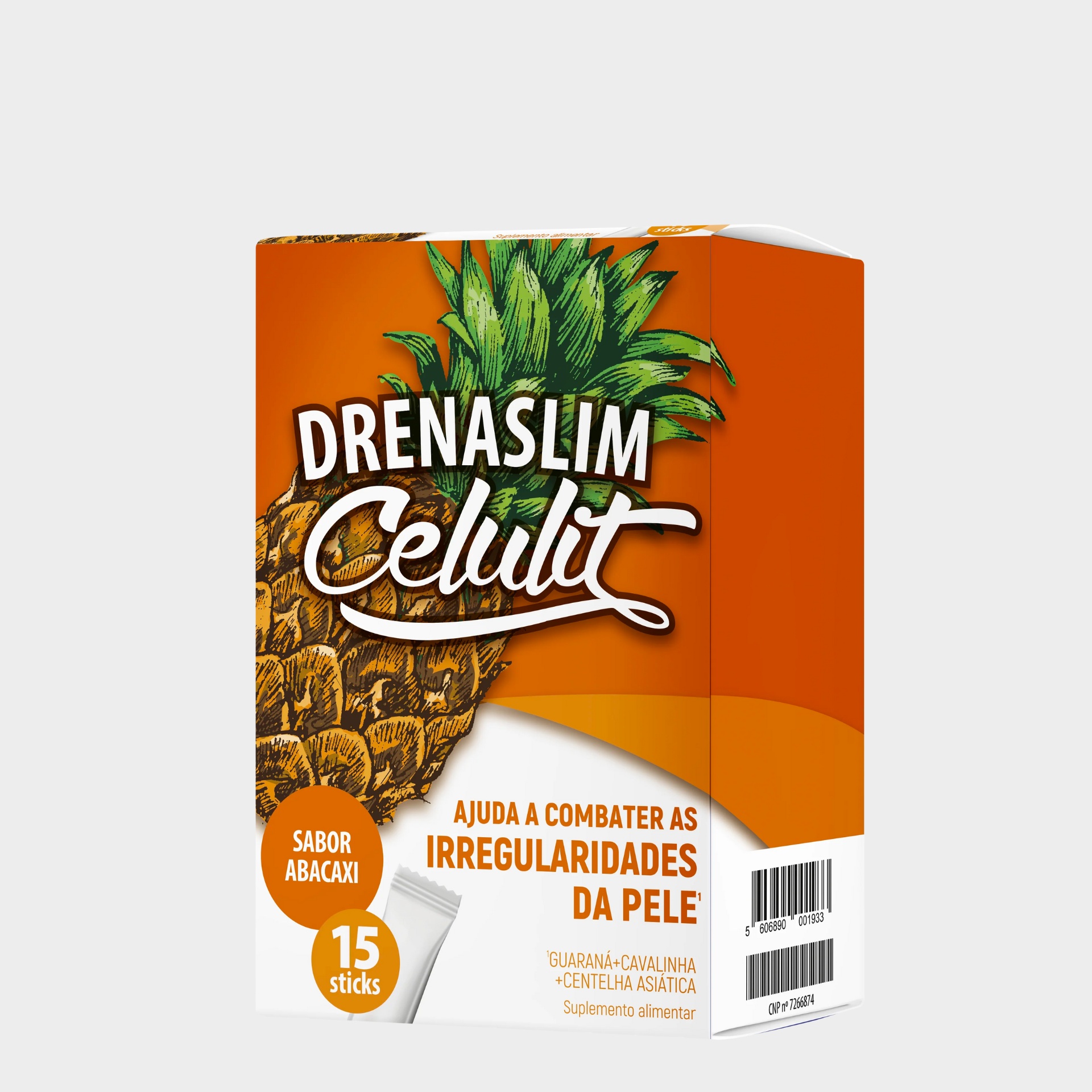 Suplemento Drenante Drenaslim Celulit Sticks Abacaxi 15 un