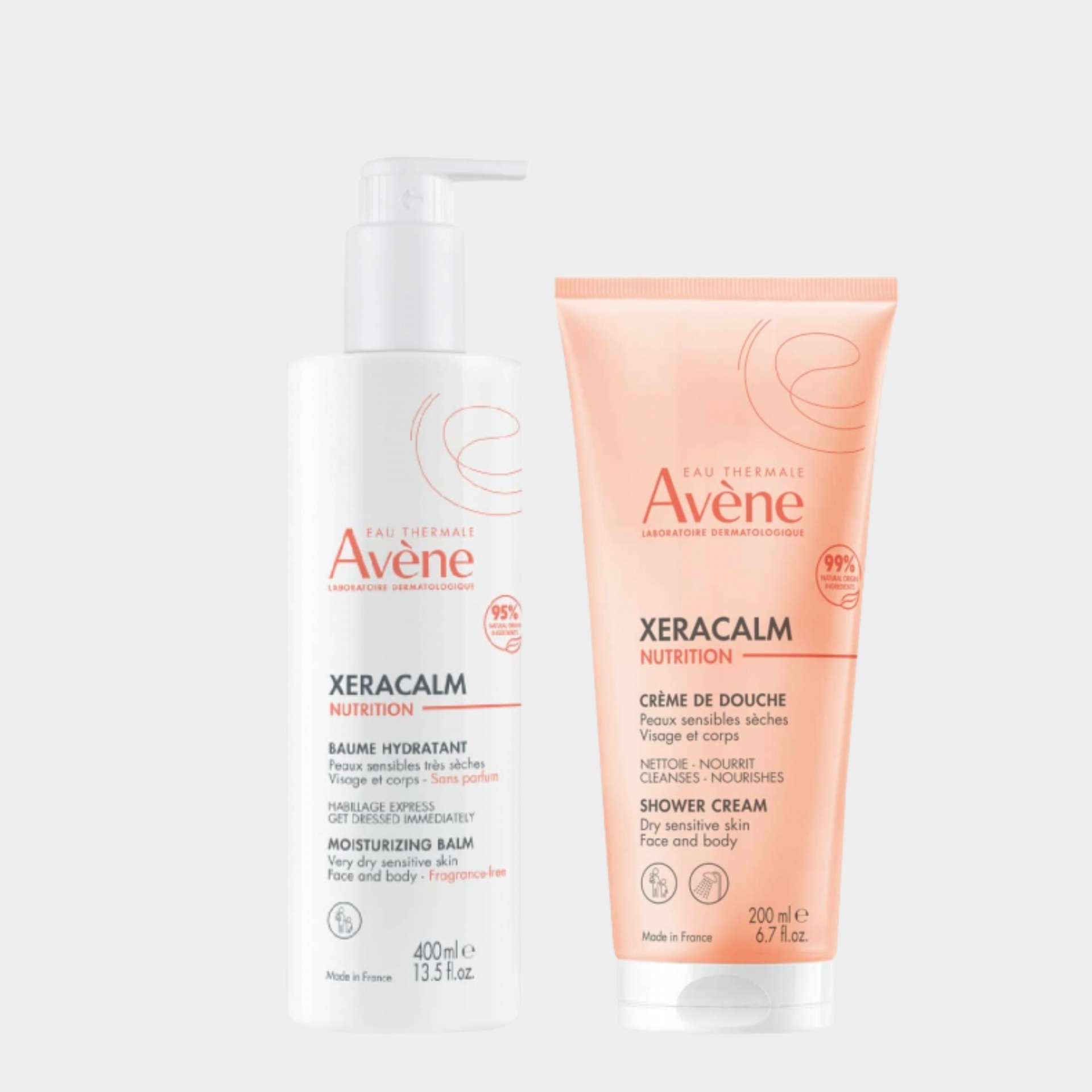 Bálsamo Corpo + Creme Duche Avène Xeracalm Nutrition 400 ml + 200 ml
