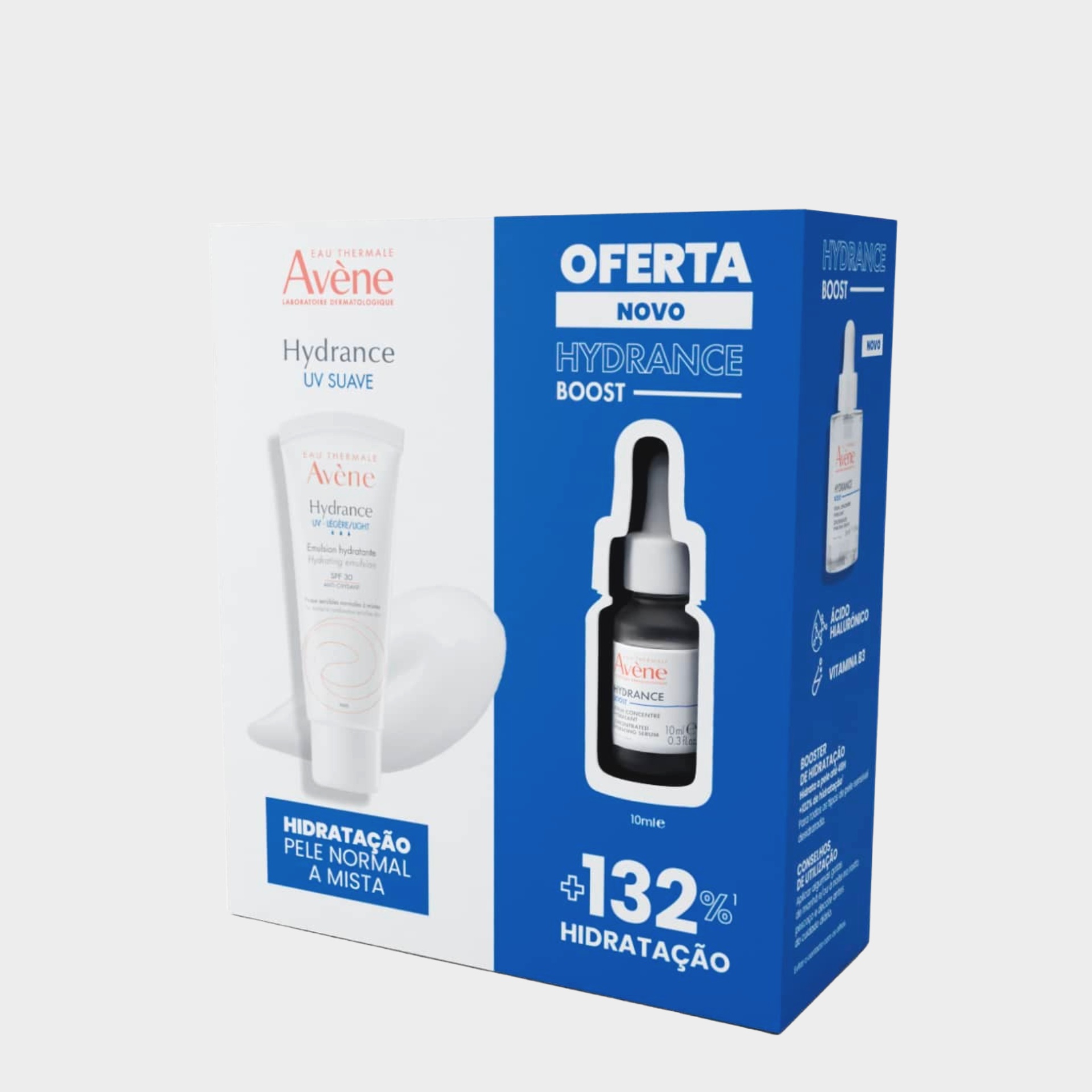 Creme Hidratante Avène Hydrance Creme Suave SPF30 40 ml + Oferta Boost Sérum 10 ml