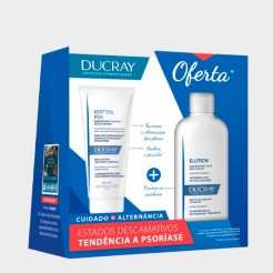 Kit Ducray Champ Kertyol PSO Queratose 200 ml + Champ Elution Anti-Caspa 200 ml