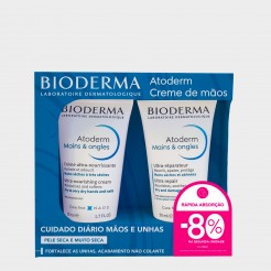 Pack Creme Mos & Unhas Bioderma Atoderm 2x 50 ml Preo Especial