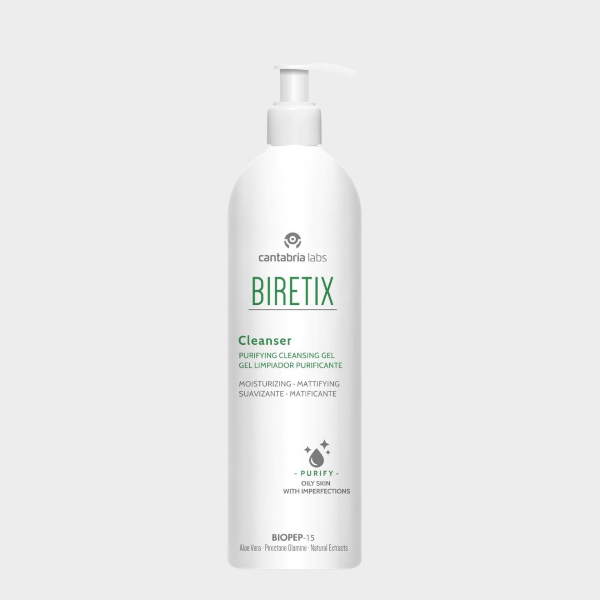 Gel Limpeza Purificante Biretix Cleanser Pele Tendência Acne 400 ml