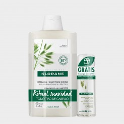 Pack Cuidado Capilar Klorane Champ Leite Aveia 400 ml + Oferta Blsamo Ps-Champ 50 ml