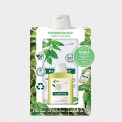 Kit Cabelo Oleoso Klorane Champ Ortiga Seborregulador 400 ml + Champ Polpa Cidra 100 ml + Champ-M