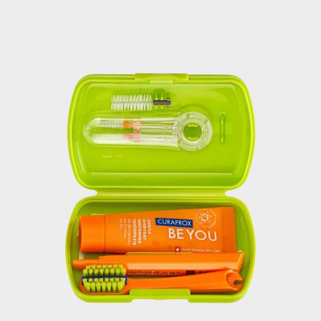 Kit Viagen Curaprox Orth Verde Escova + Pasta + Escovilhes 1 un