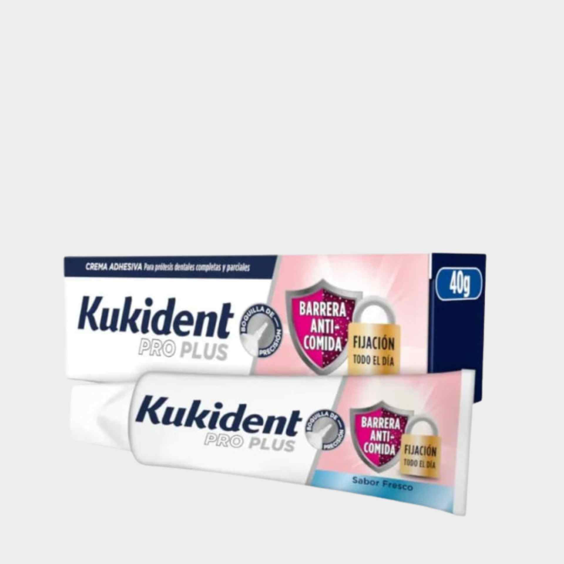 Kukident Barreira Anti-Comida Creme Adesivo Sem Sabor 40G