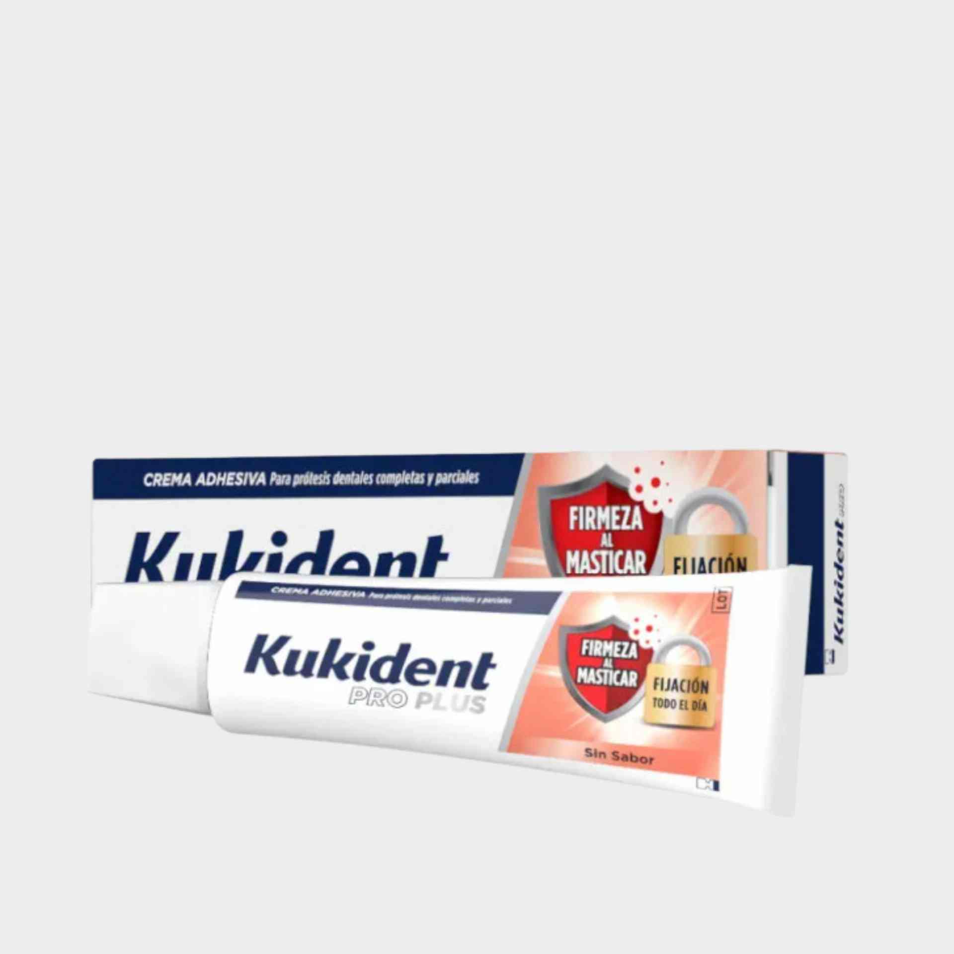 Kukident Firmeza Mastigar Creme Adesivo - Sem Sabor 40G