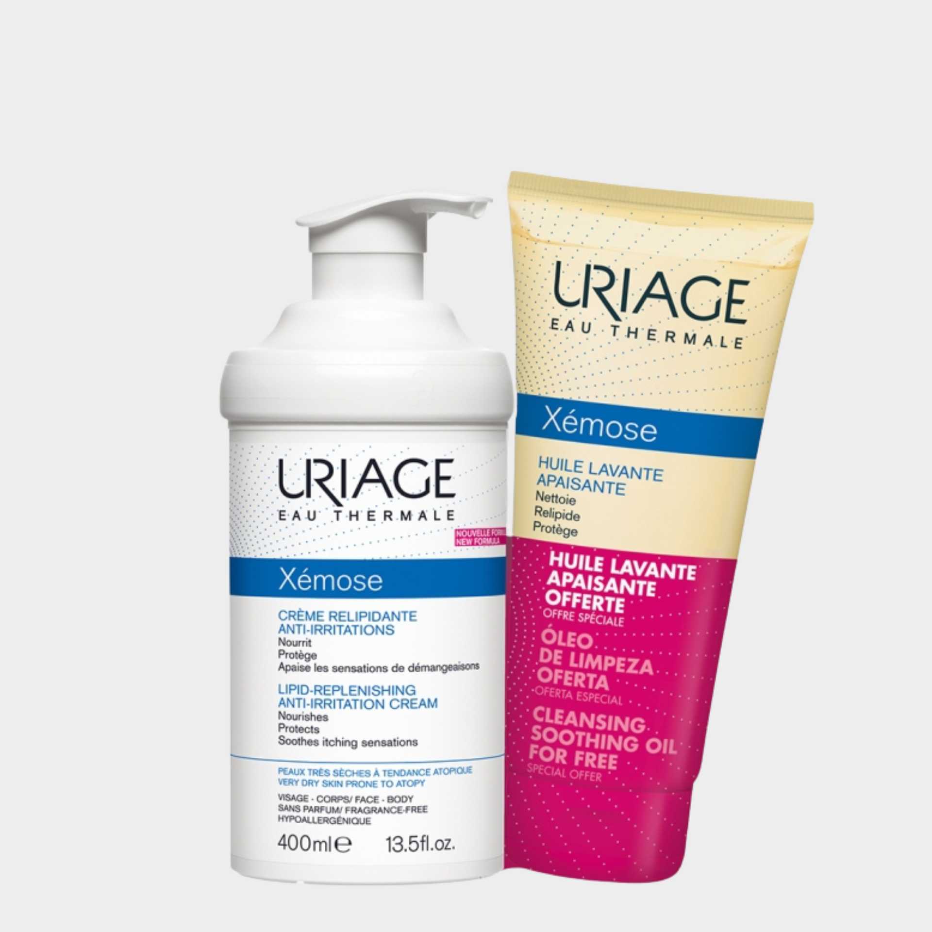 Uriage Xemose Creme Emoliente 400ML + Oferta Óleo 200ML
