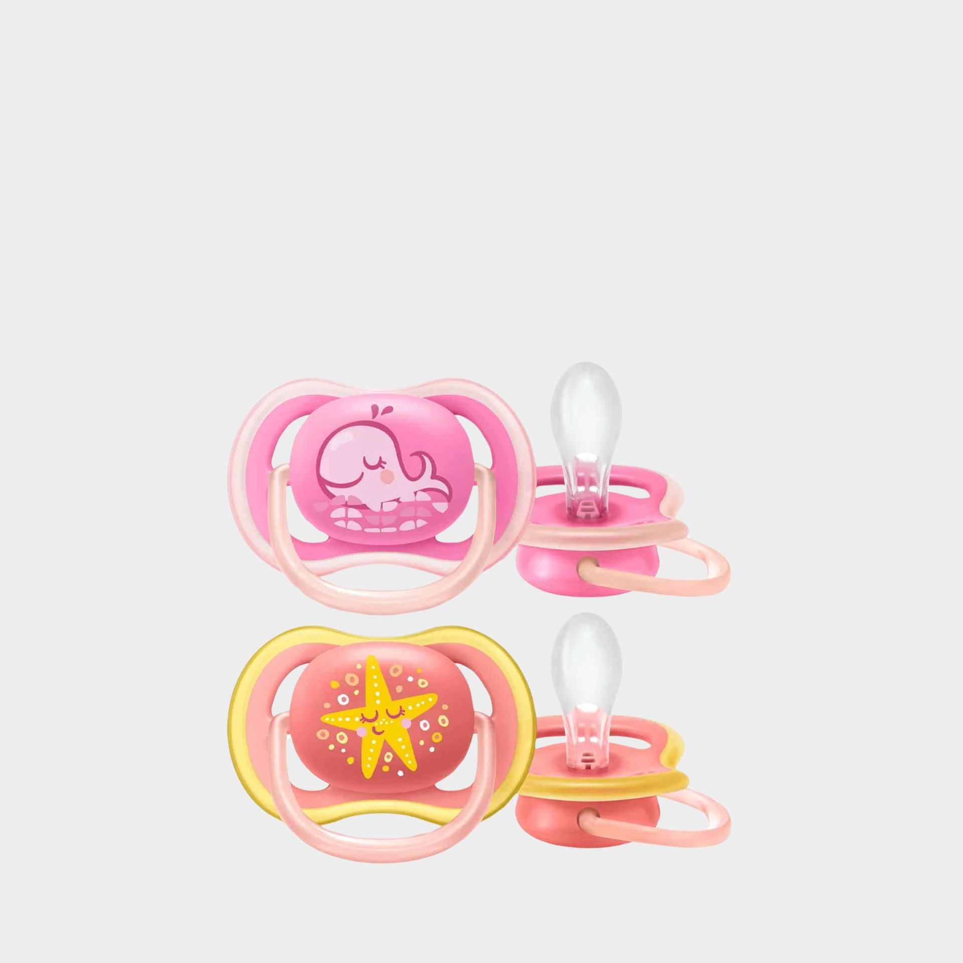 Philips Avent Chupeta Ultra Air Decorada -6-18Meses Girl (x2 unidades)