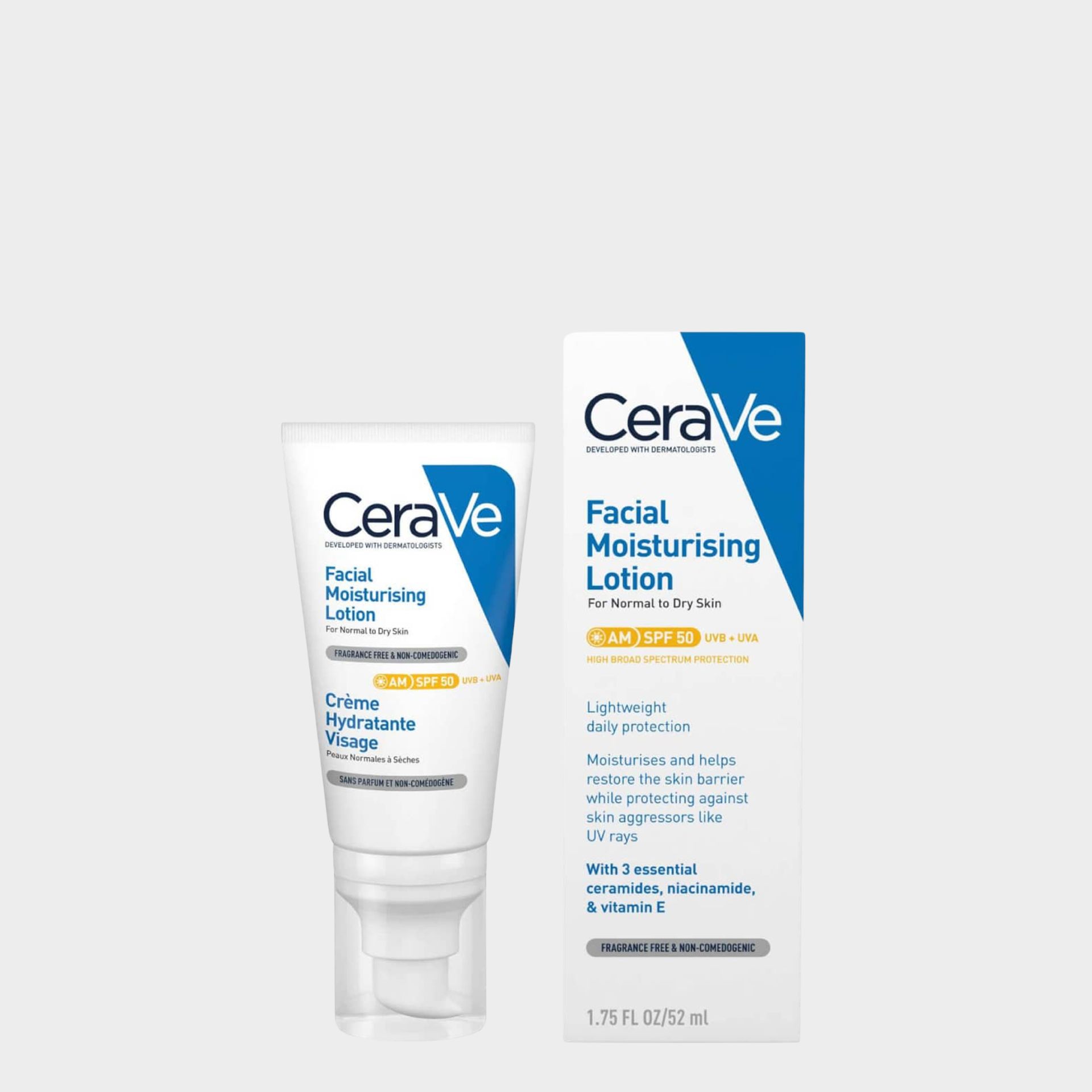 Cerave Loção Facial Hidratante FPS50 52ml