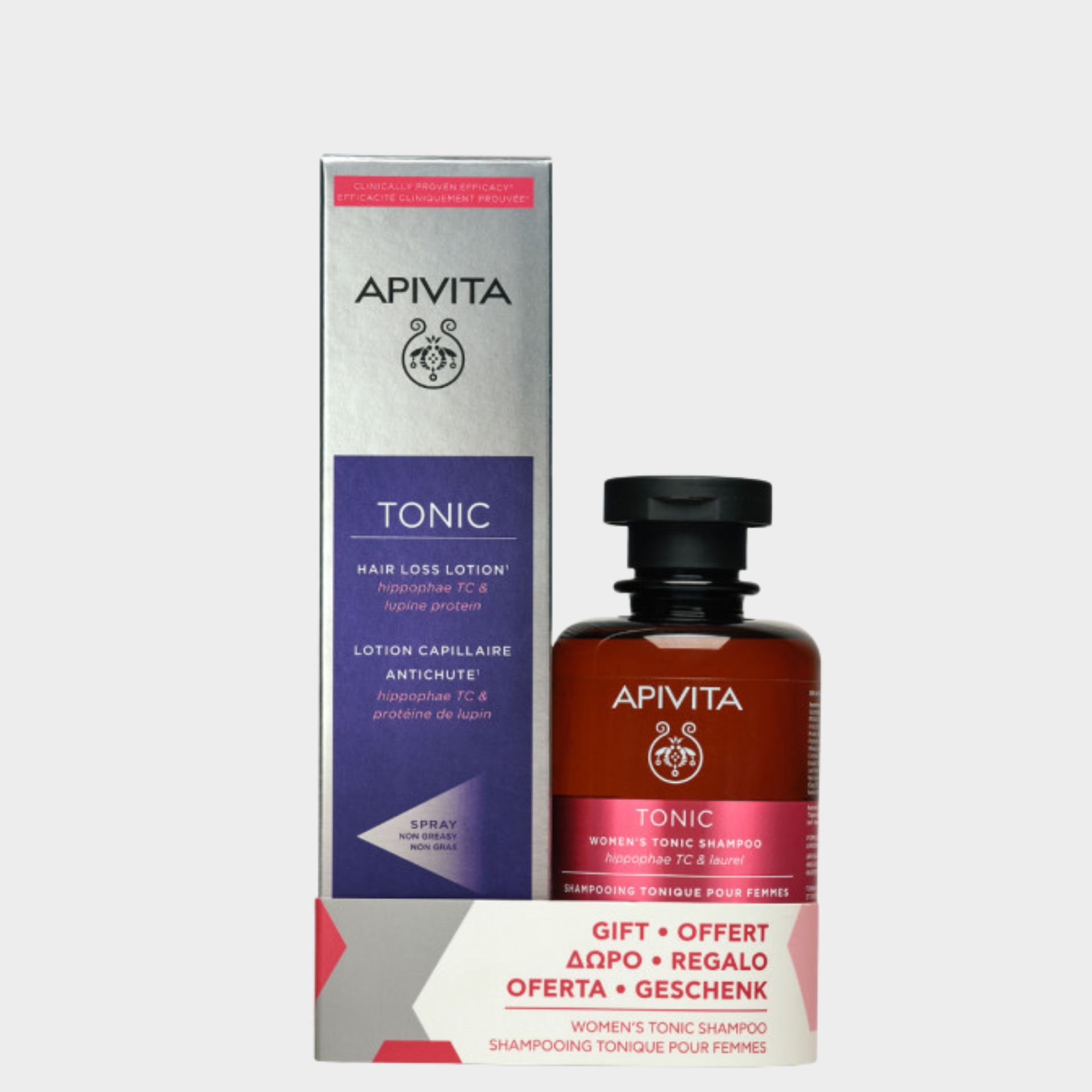 Apivita Loção Queda 150ml + Champô Tonificante Mulher 250ml