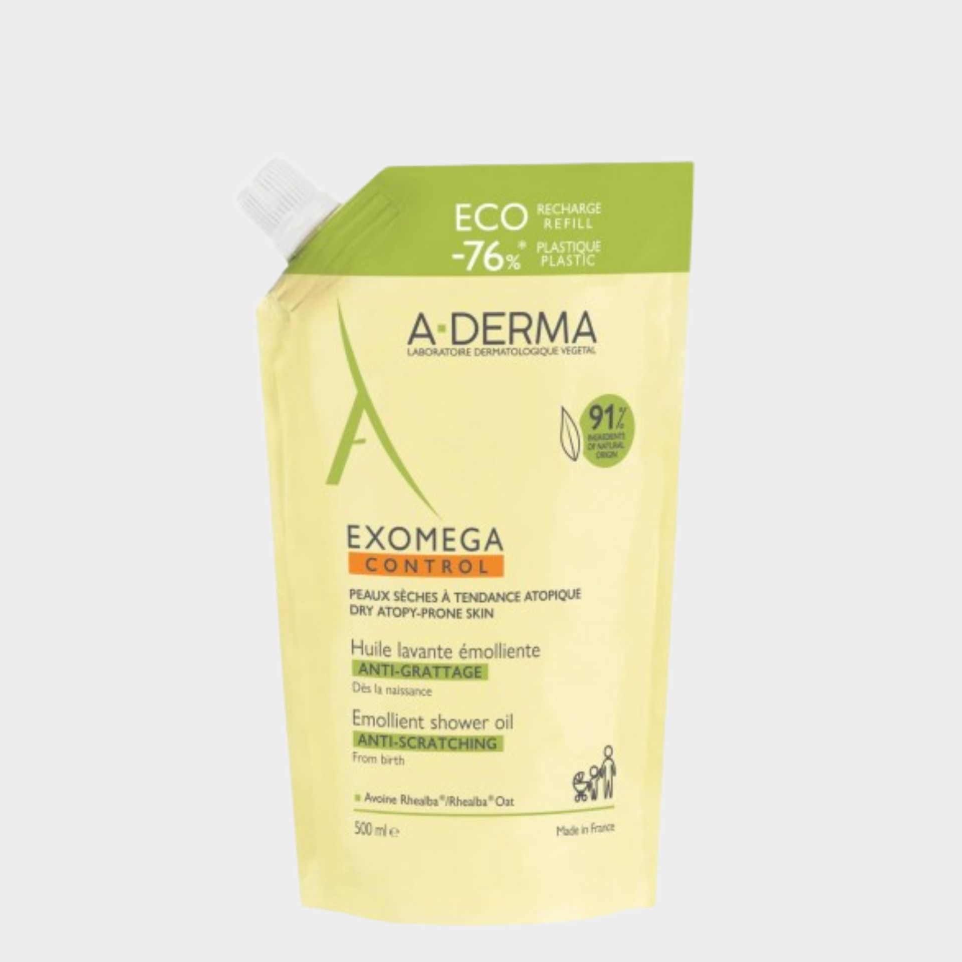 A-Derma Exomega Control Oleo Duche Recarga - 500ml