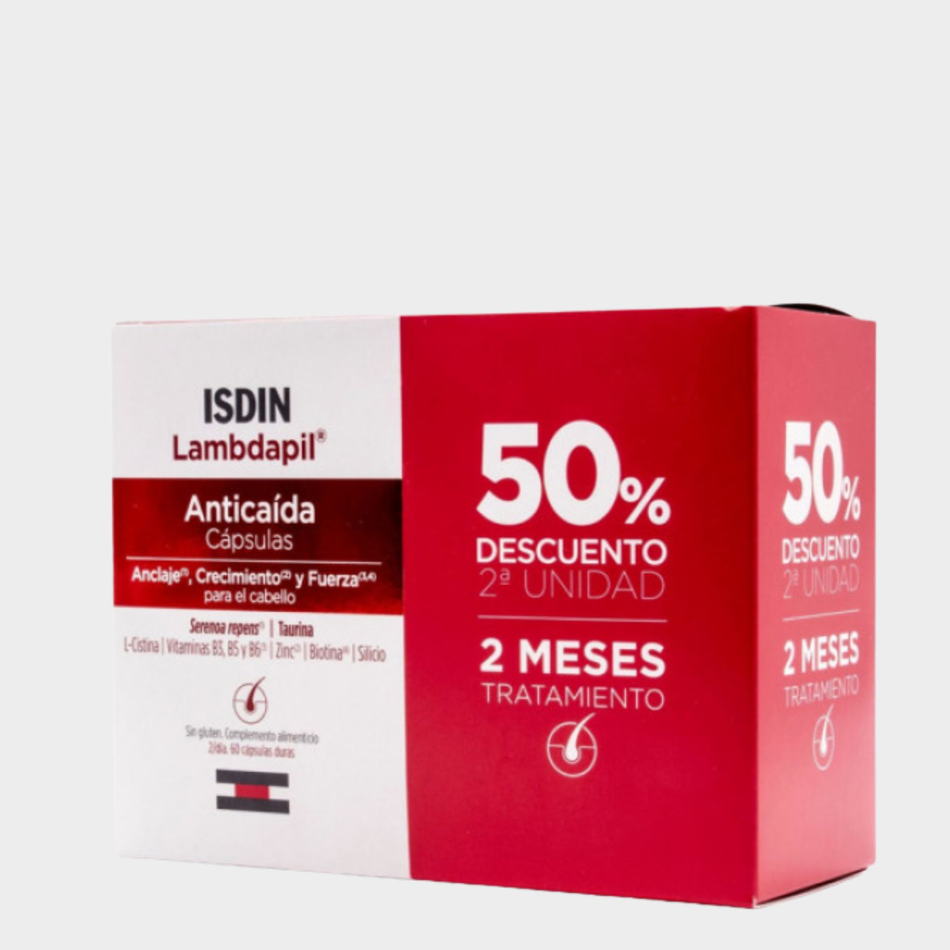 Isdin Lambdapil Pack Promocional Antiqueda 2x60 Cápsulas