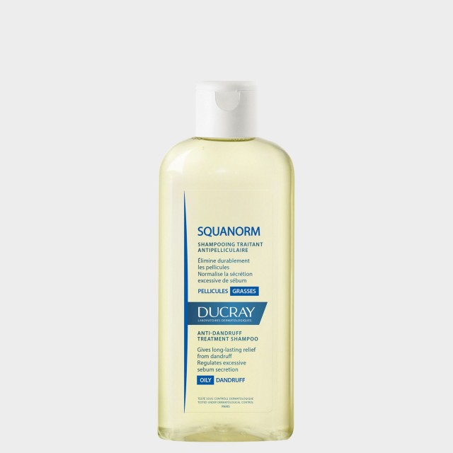 Squanorm Champô de cuidado anticaspa para cabelos com caspa oleosa.Embalagem de 200 ml Squanorm Champô de cuidado anticaspa para cabelos com caspa oleosa.Embalagem de 200 ml