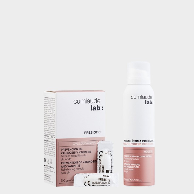 Cumlaude Prebiotic Ovulos Vaginais x 10 unid + Oferta Mousse 150ml