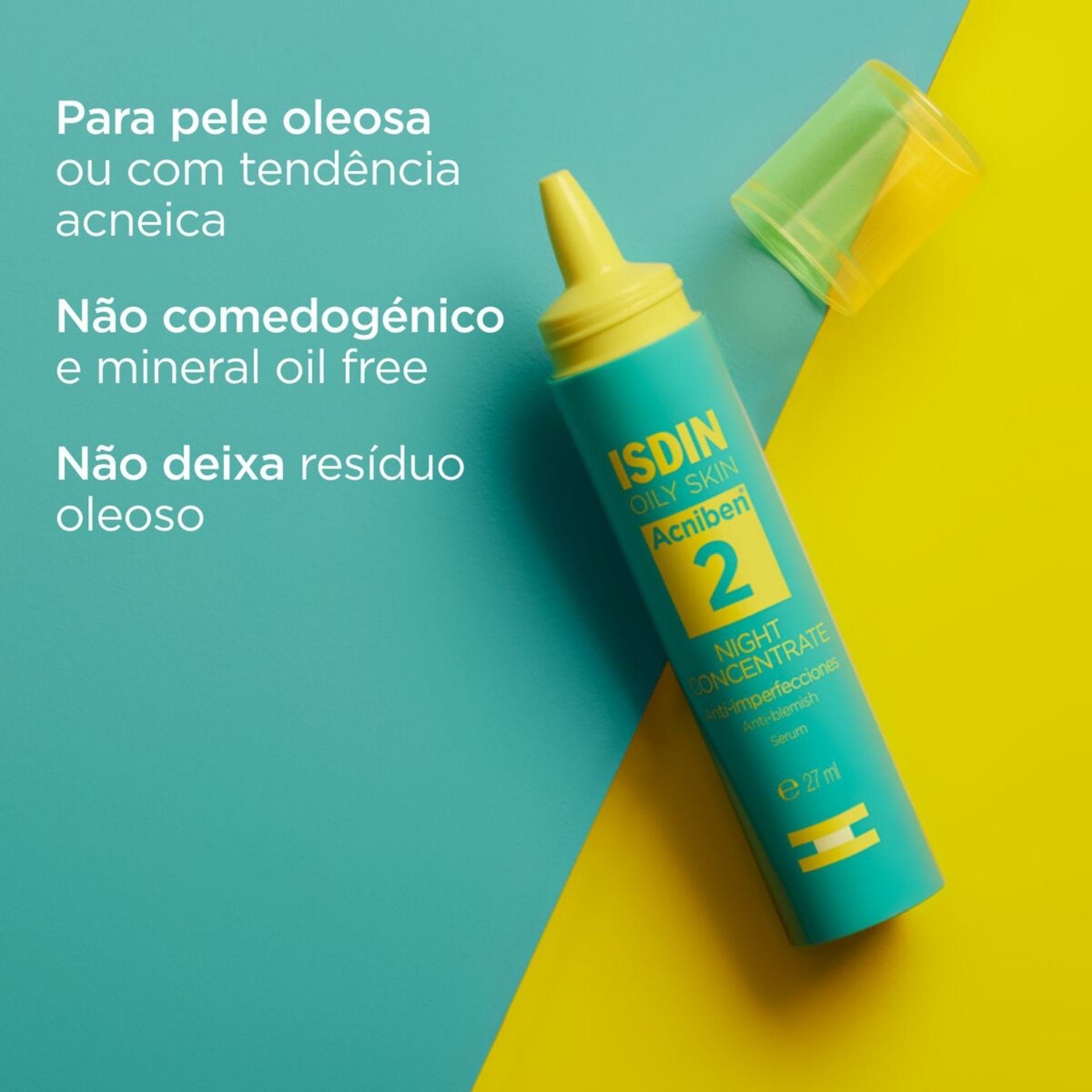 Sérum Noturno Isdin Acniben Concentrado Pele Tendência Acne 27 ml