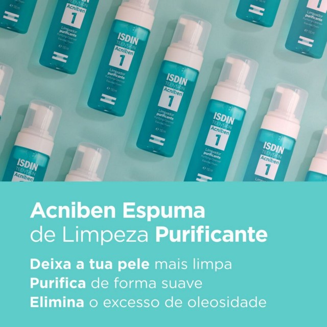 Espuma Limpeza Rosto Isdin Acniben 150 ml Espuma Limpeza Rosto Isdin Acniben 150 ml