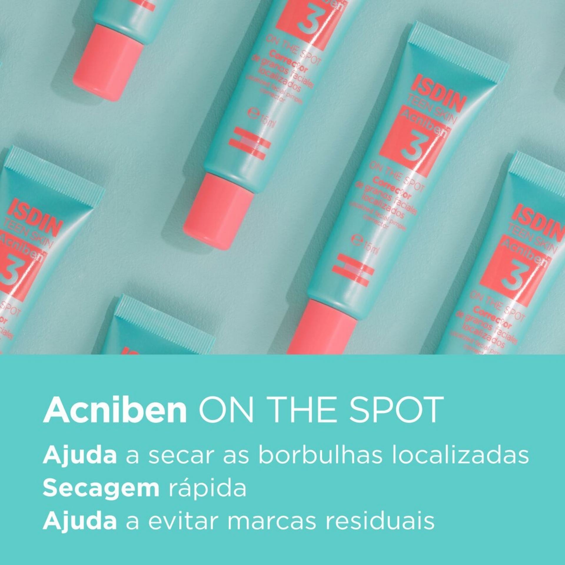 Gel Corretor Rosto Anti-Acne Isdin Acniben On The Spot 15 ml