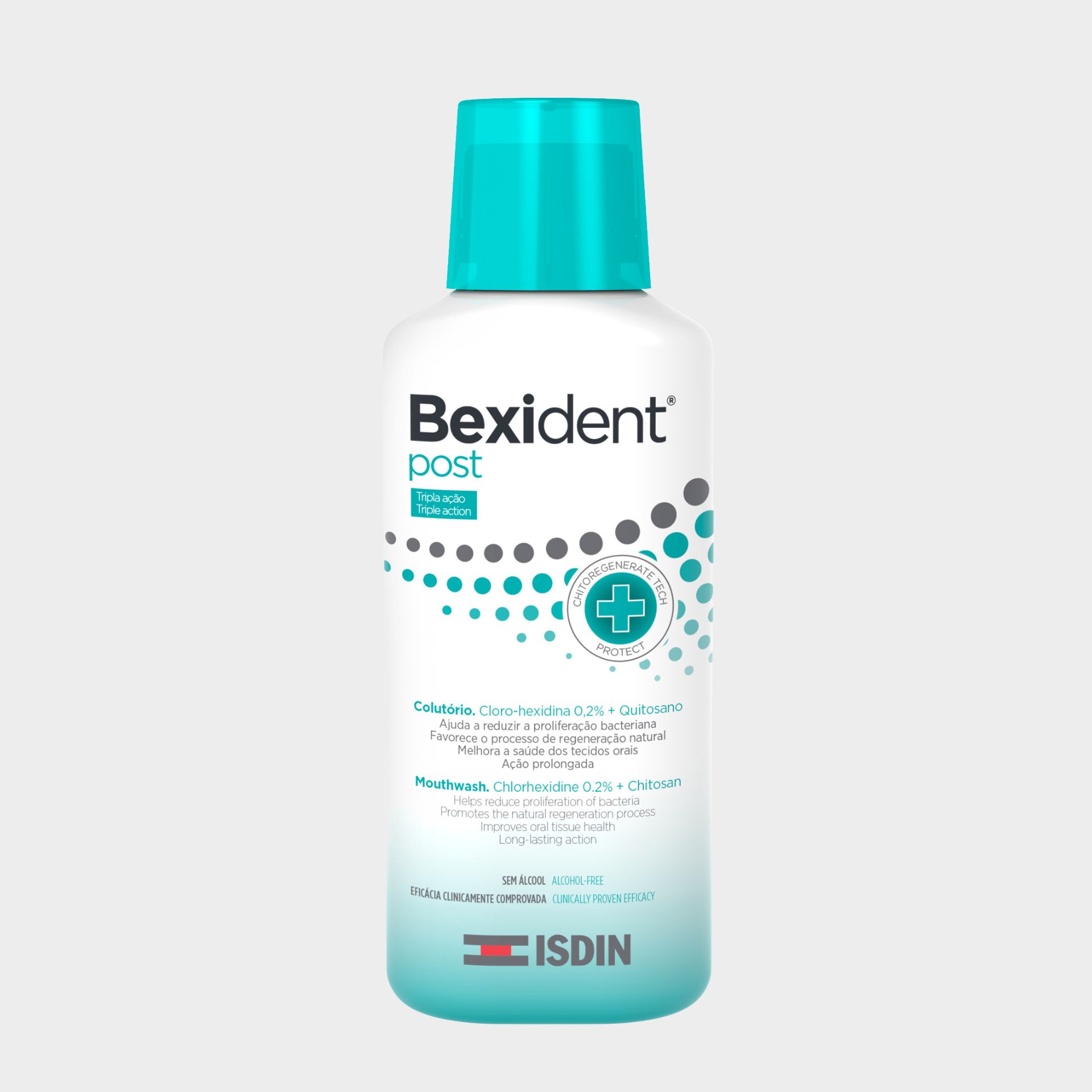 ISDIN Bexident Post Colutório 250ML - Colutório com Cloro-hexidina e quiosano