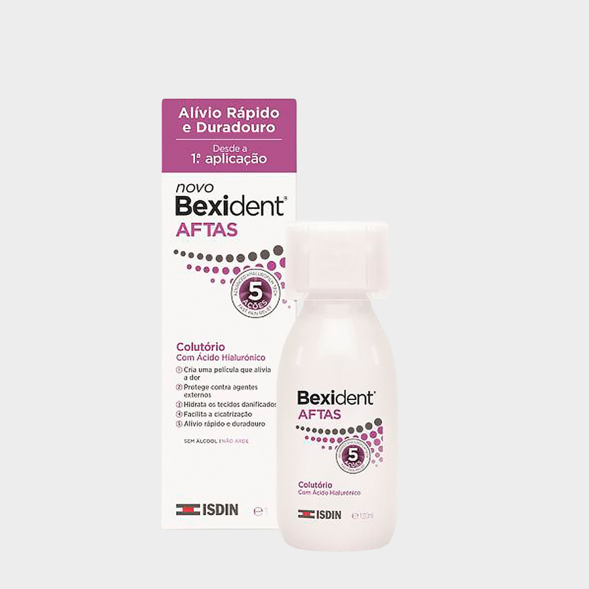 ISDIN Bexident AFTAS 120ML - Colutório com ácido hialurónico para aftas