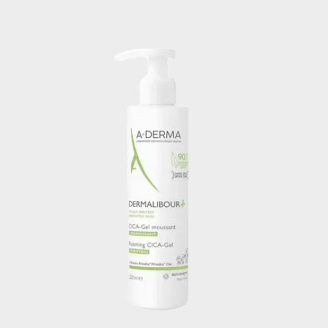 Espuma Purificante A-Derma Dermalibour+ Cica-Gel Pele Irritada 200 ml Espuma Purificante A-Derma Dermalibour+ Cica-Gel Pele Irritada 200 ml
