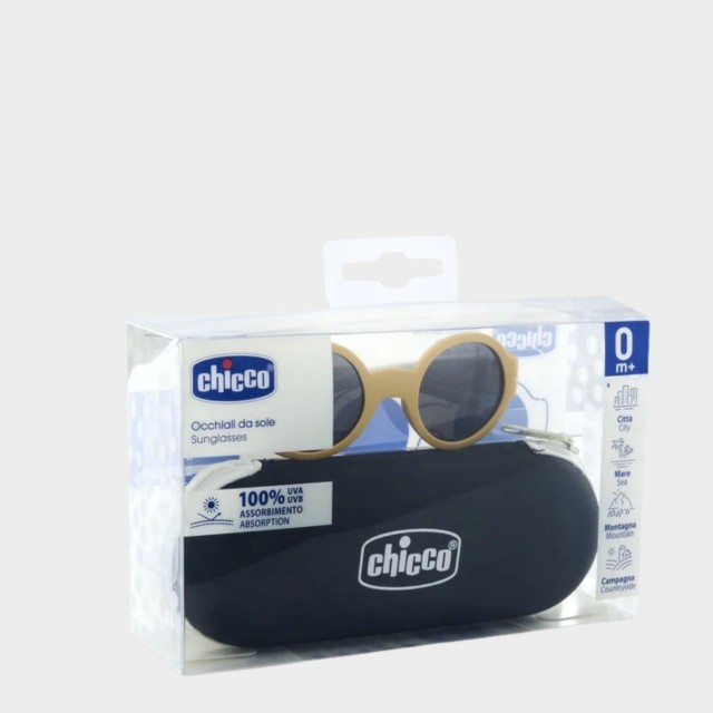 Chicco �culos de Sol Beges com Lentes Fumadas 0M+